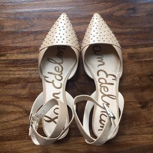 SAM EDELMAN Beige Brina Flats
